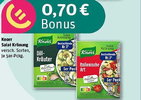 Knorr Salat Krönung – Dill-Kräuter und Italienische Art im 5er Pack