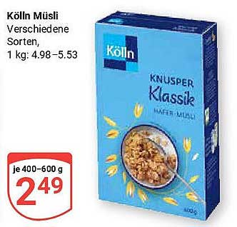 Kölln Müsli Knusper Klassik 400 g