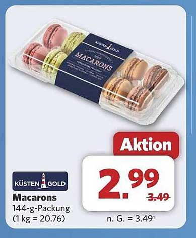 KÜSTEN GOLD Macarons 144-g-Packung