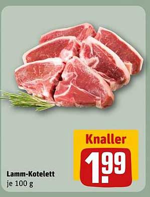 Lamm-Kotelett je 100 g