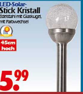 LED-Solar-Stick Kristall