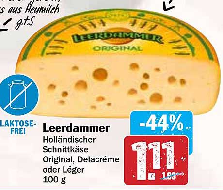 Leerdammer Holländischer Schnittkäse Original, Delacrème oder Léger 100 g