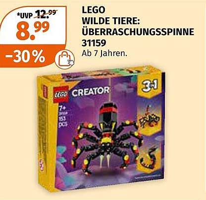 LEGO WILDE TIERE: ÜBERRASCHUNGSSPINNE 31159