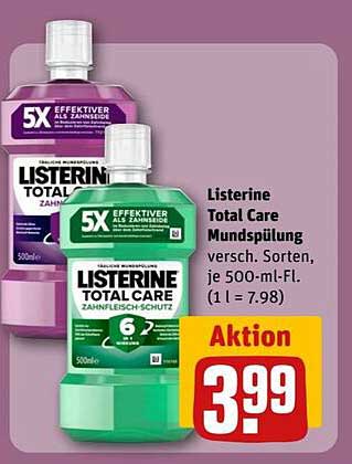Listerine Total Care Mundspülung 500 ml - Aktion