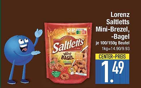 Lorenz Saltletts Mini-Brezel, -Bagel