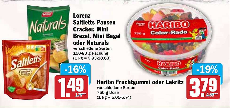 Lorenz Saltletts Pausen Cracker, Mini Brezel, Mini Bagel oder Naturals, verschiedene Sorten