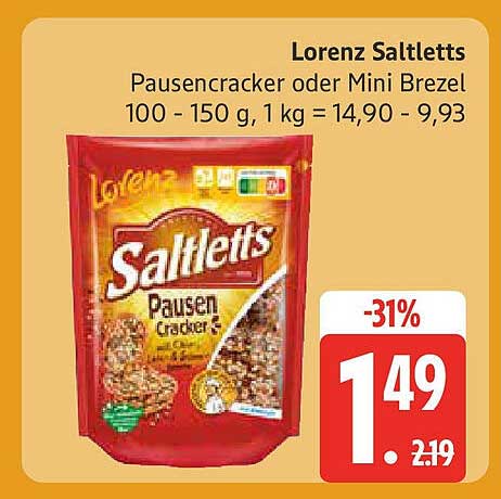 Lorenz Saltletts Pausencracker oder Mini Brezel