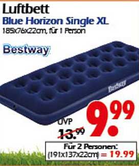 Luftbett Blue Horizon Single XL - Bestway