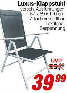 Luxus-Klappstuhl - Vielseitigkeit für jeden Anlass