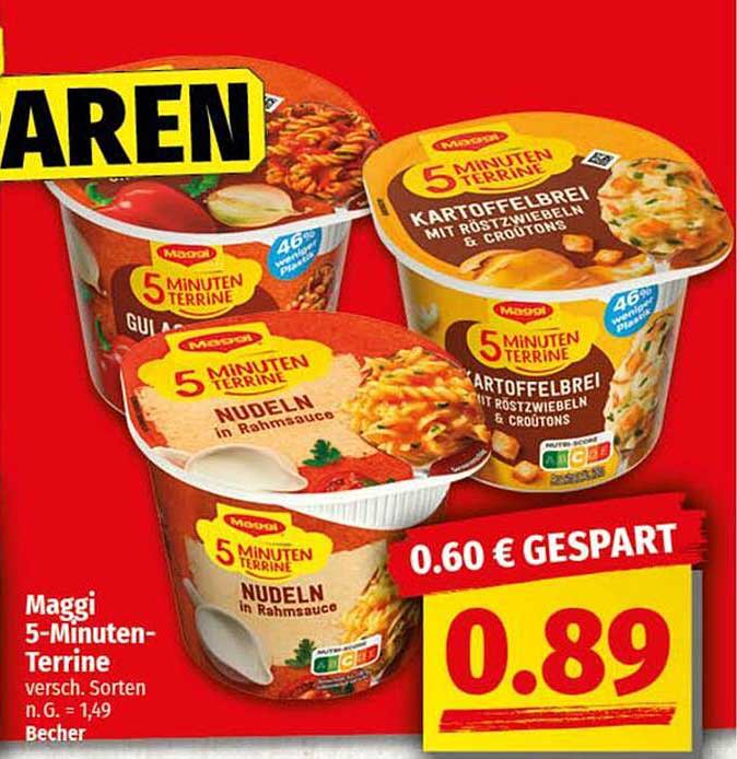Maggi 5-Minuten-Terrine - Nudel in Rahmsauce