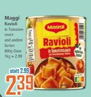 Maggi Ravioli in Tomatensauce und anderen Sorten 800g Dose