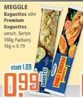 MEGGLE Baguettes oder Premium Baguettes 160g Packung