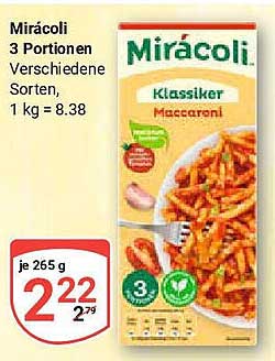 Mirácoli 3 Portionen - Klassiker Makkaroni