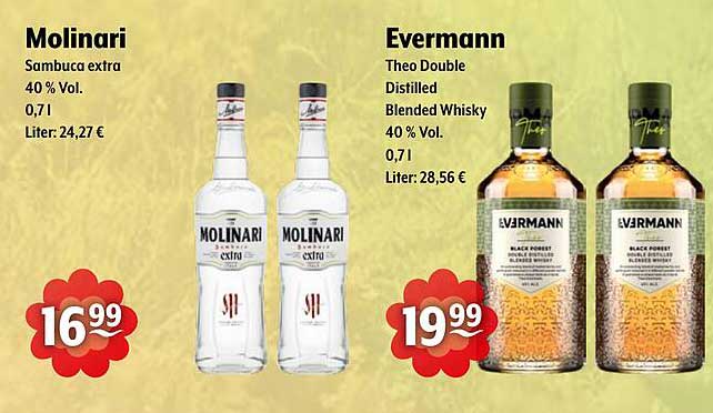 Molinari Sambuca extra 40 % Vol., 0,7 l