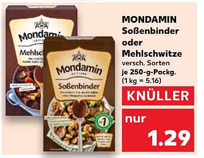 MONDAMIN Soßenbinder oder Mehlschwitze 250-g-Packung