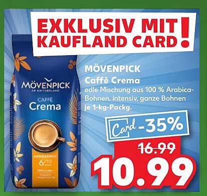MÖVENPICK Caffè Crema 1-kg-Packung