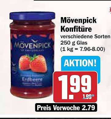 Mövenpick Konfitüre verschiedene Sorten 250 g Glas