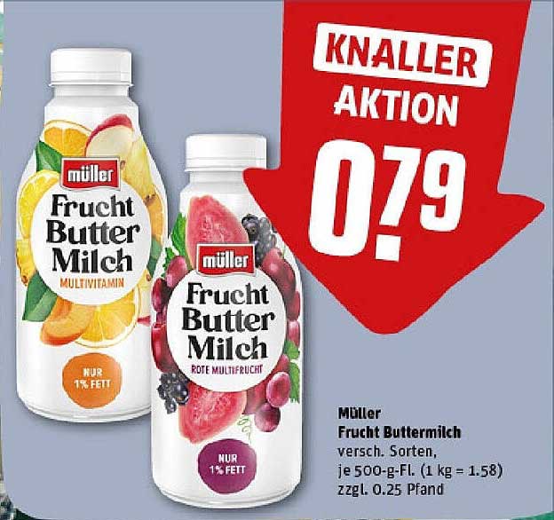 Müller Frucht Buttermilch – Knaller Aktion!
