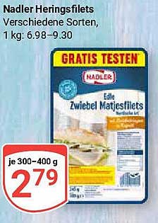 Nadler Heringsfilets - Edle Zwiebel Matjesfilets