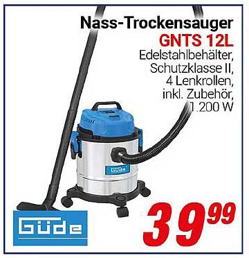 Nass-Trockensauger GNTS 12L von Güde
