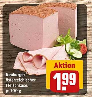 Neuburger österreichischer Fleischkäse, je 100 g