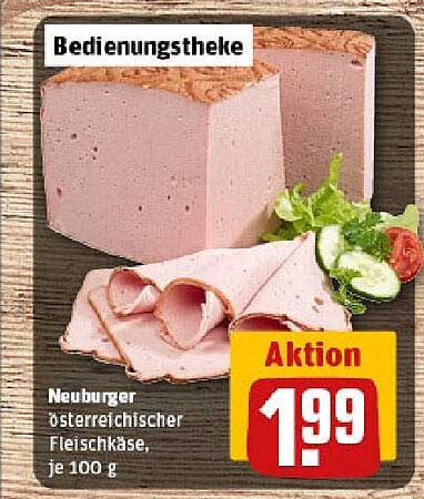 Neuburger österreichischer Fleischkäse, je 100 g