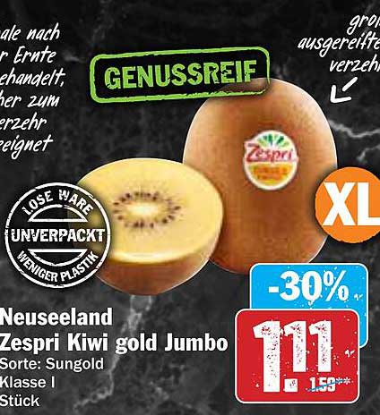 Neuseeland Zespri Kiwi gold Jumbo - 30% Rabatt