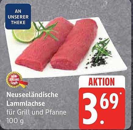 Neuseeländische Lammlachse für Grill und Pfanne 100 g