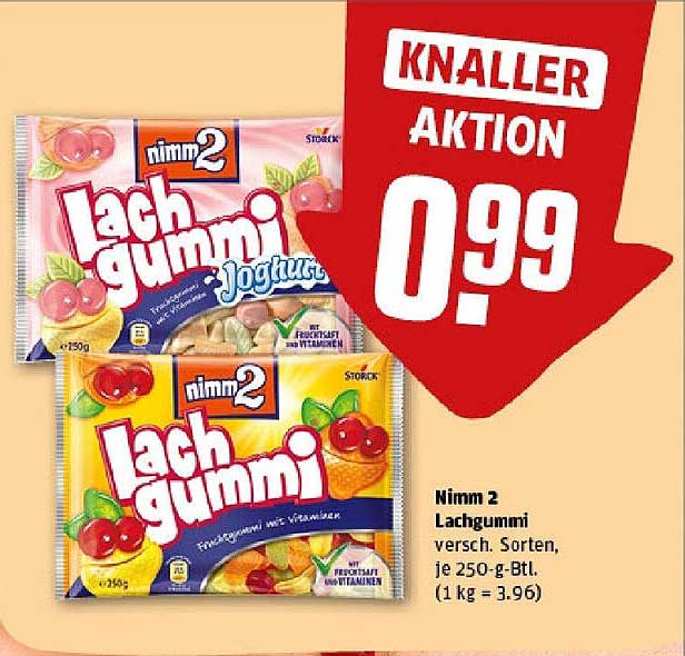 Nimm 2 Lachgummi - Knaller Aktion!