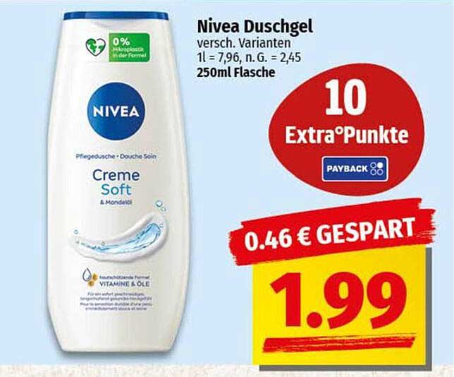 Nivea Duschgel Creme Soft & Mandel 250ml
