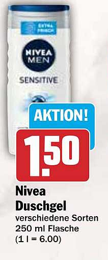 Nivea Duschgel verschiedene Sorten 250 ml Flasche