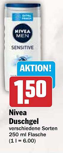 Nivea Duschgel verschiedene Sorten 250 ml Flasche