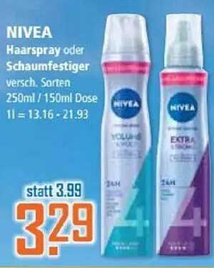 NIVEA Haarspray oder Schaumfestiger 250ml / 150ml Dose, verschiedene Sorten