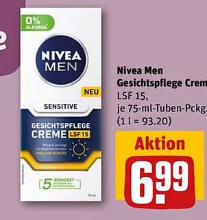 Nivea Men Gesichtspflege Creme LSF 15