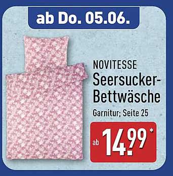 NOVITESSE Seersucker-Bettwäsche