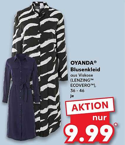OYANDA® Blusenkleid aus Viskose (LENZING™ ECOVERO™), 36-46