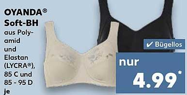 OYANDA® Soft-BH aus Polyamid und Elastaan (LYCRA®)