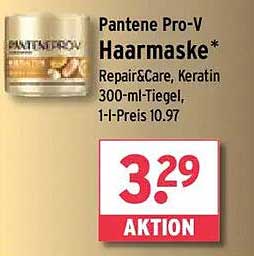 Pantene Pro-V Haarmaske, Repair & Care, Keratin
