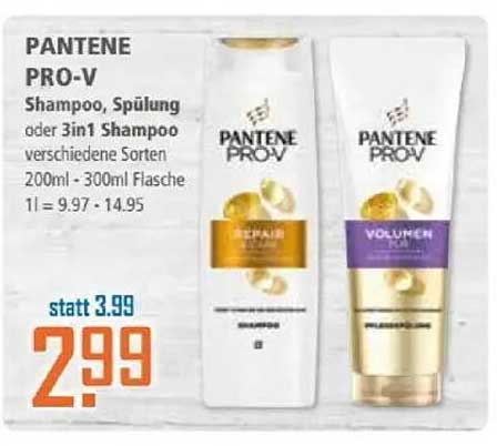 PANTENE PRO-V Shampoo, Spülung oder 3in1 Shampoo - verschiedene Sorten