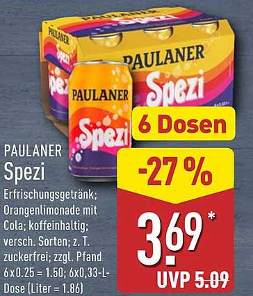 PAULANER Spezi - 6 Dosen