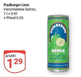 Paulberger Limo - Verschiedene Sorten