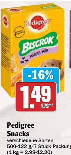 Pedigree Snacks Biscrok Multi Mix