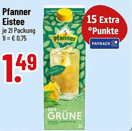 Pfanner Eistee 2l Packung