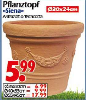 Pflanztopf "Siena" Ø30x24cm - Terracotta