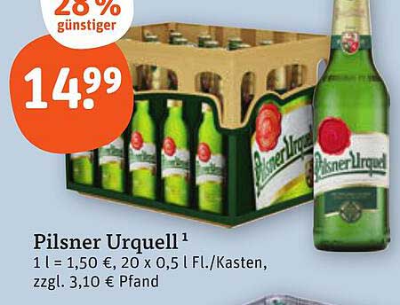 Pilsner Urquell 20 x 0,5 l Flaschen