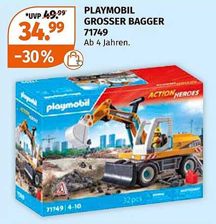 PLAYMOBIL GROSSER BAGGER 71749