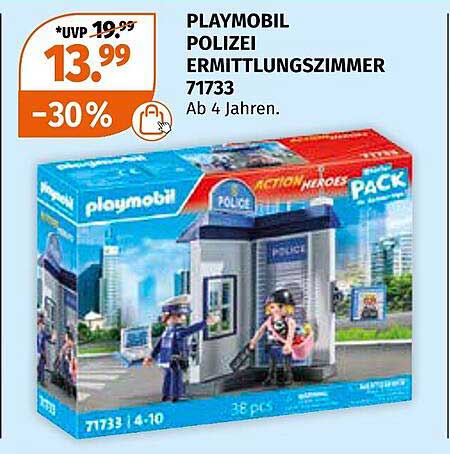 PLAYMOBIL POLIZEI ERMITTLUNGSZIMMER 71733