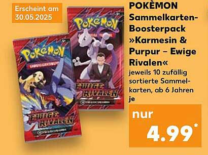POKÉMON Sammelkarten-Boosterpack »Karmesin & Purpur – Ewige Rivalen«
