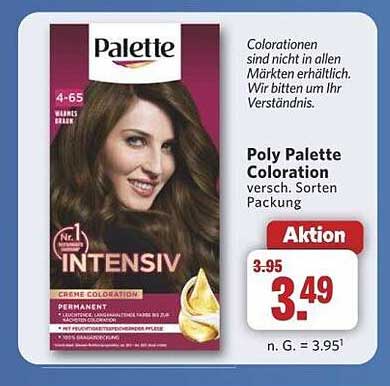 Poly Palette Coloration - verschiedene Sorten