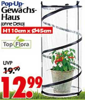 Pop-Up Gewächs-Haus (ohne Deko)